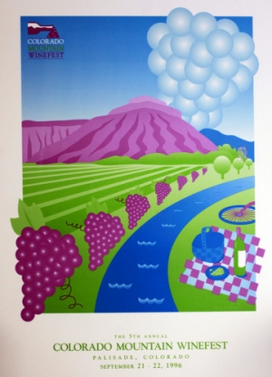 1996 Colorado Winefest Commemorative Art